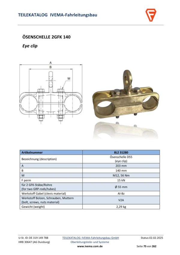 Ösenschelle 2 GFK 140 - Image 2